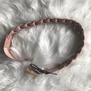 NWT Forever 21 braided belt. Pink/mauve